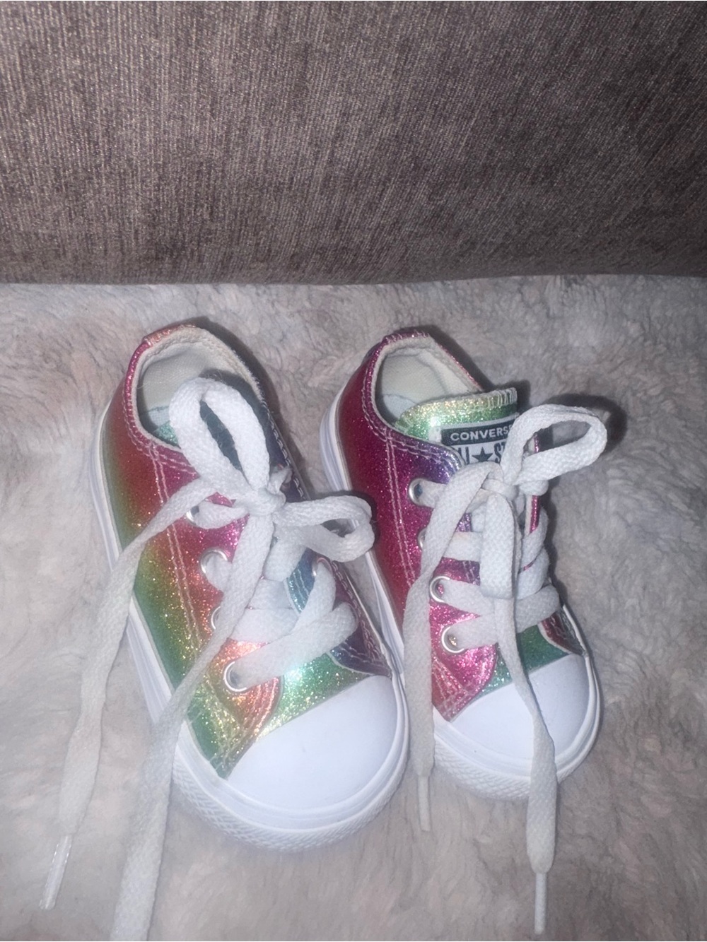 Toddler Rainbow Glitter Low-Top Sneakers - Converse